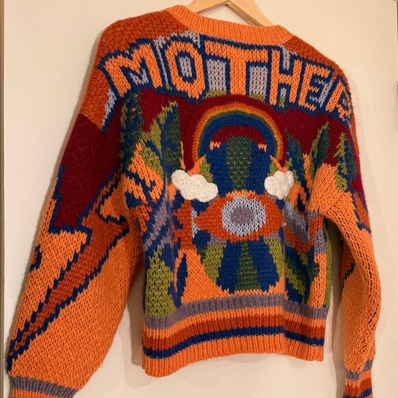 MOTHER brand, V-neck Multicolored Cardigan - Picture 2 of 6